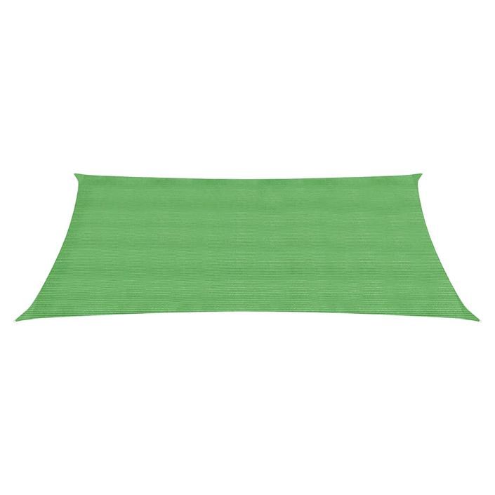 Voile d'ombrage 160 g/m² rectangulaire vert clair 2,5x5 m PEHD - Photo n°2