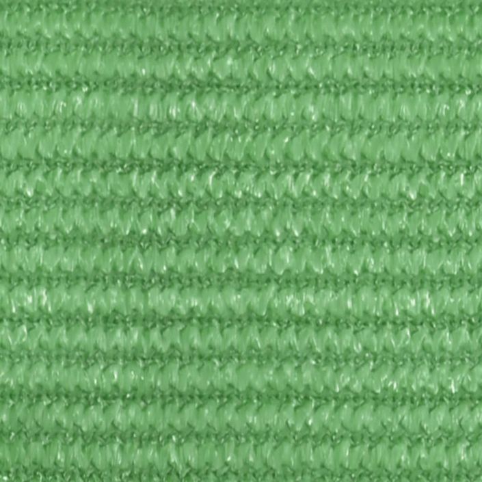 Voile d'ombrage 160 g/m² rectangulaire vert clair 2,5x5 m PEHD - Photo n°5