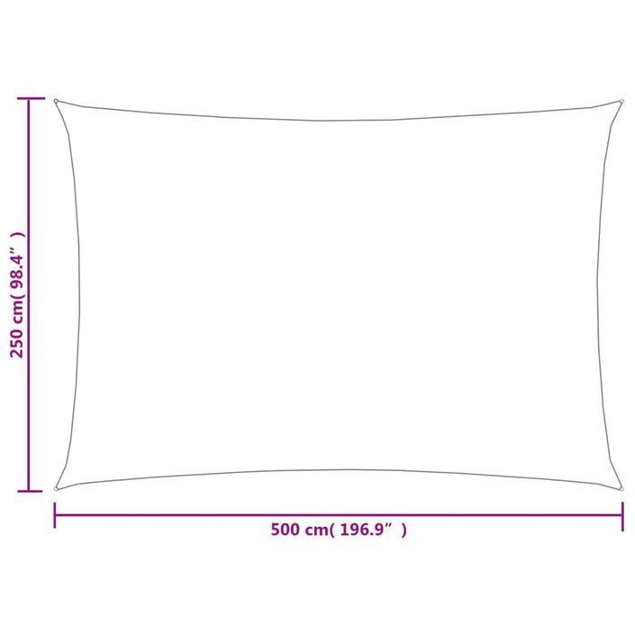 Voile d'ombrage 160 g/m² rectangulaire vert clair 2,5x5 m PEHD - Photo n°6