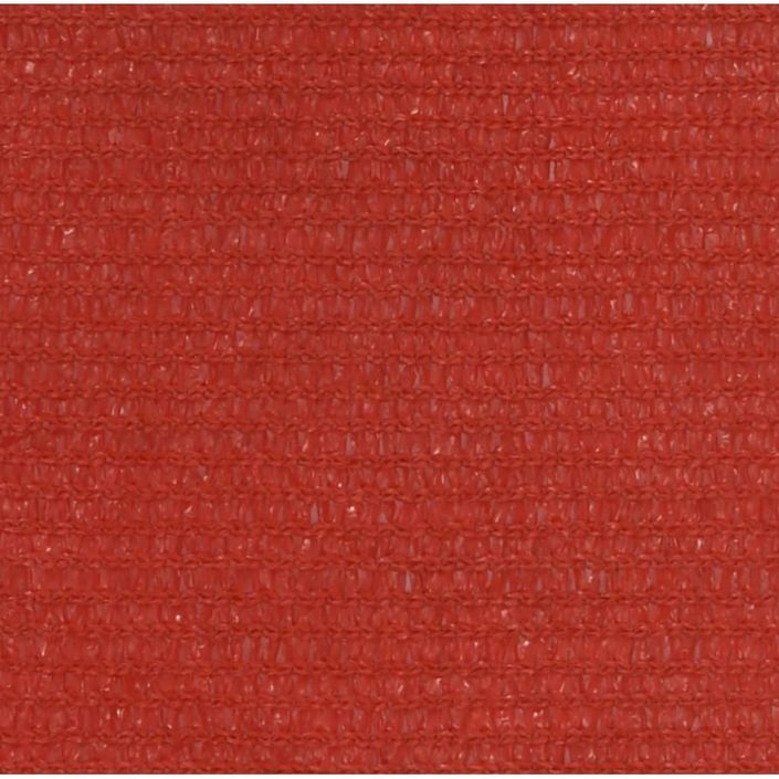 Voile d'ombrage 160 g/m² Rouge 2,5x2,5 m PEHD - Photo n°2