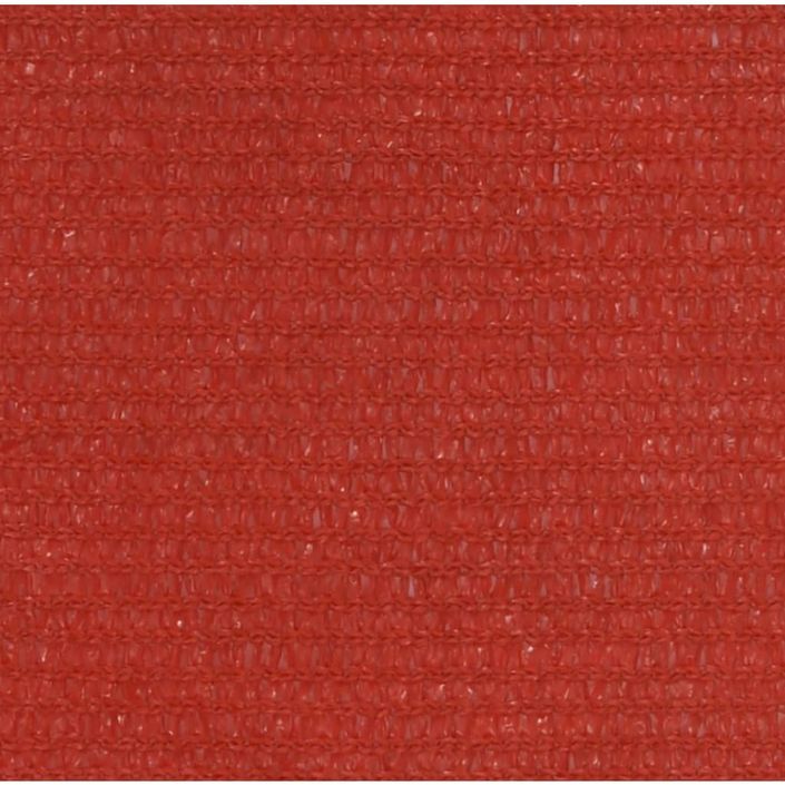 Voile d'ombrage 160 g/m² Rouge 2,5x3,5 m PEHD - Photo n°2