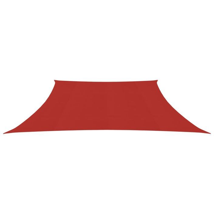 Voile d'ombrage 160 g/m² Rouge 3/4x2 m PEHD - Photo n°3