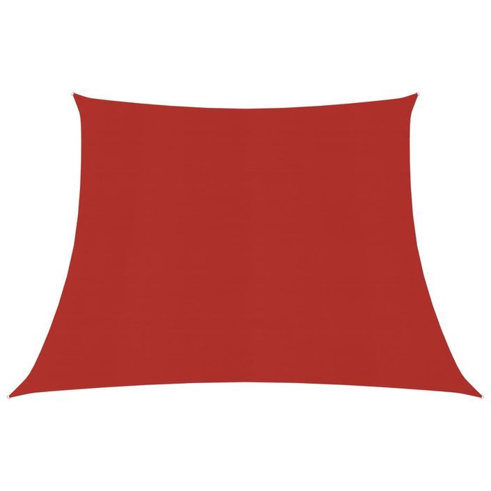 Voile d'ombrage 160 g/m² Rouge 3/4x3 m PEHD - Photo n°1