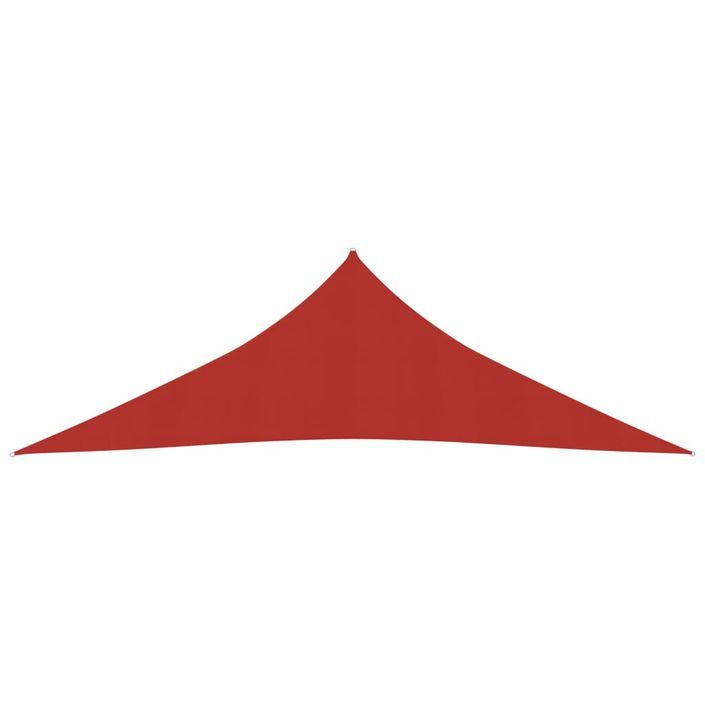 Voile d'ombrage 160 g/m² Rouge 3,5x3,5x4,9 m PEHD - Photo n°3