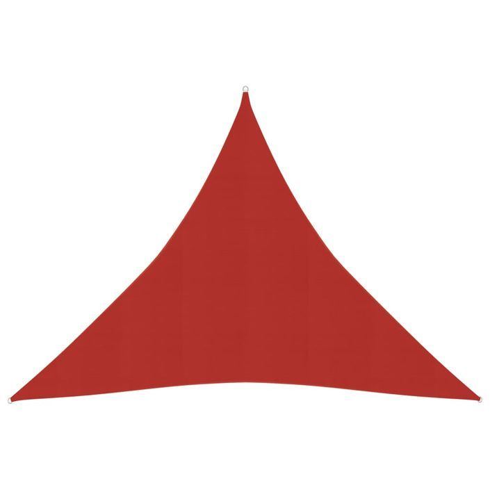 Voile d'ombrage 160 g/m² Rouge 4x4x4 m PEHD - Photo n°1