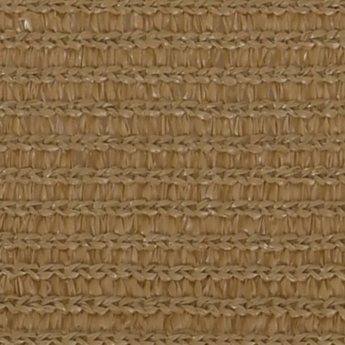 Voile d'ombrage 160 g/m² Taupe 2,5x2,5 m PEHD - Photo n°2