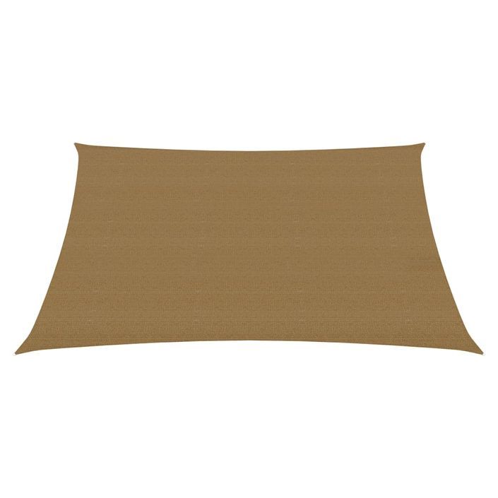 Voile d'ombrage 160 g/m² Taupe 2,5x2,5 m PEHD - Photo n°3