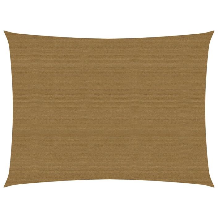 Voile d'ombrage 160 g/m² Taupe 2,5x3,5 m PEHD - Photo n°1