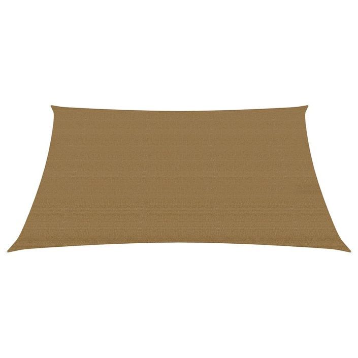 Voile d'ombrage 160 g/m² Taupe 2,5x3,5 m PEHD - Photo n°3