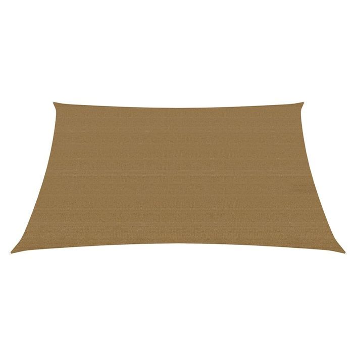 Voile d'ombrage 160 g/m² Taupe 2,5x3 m PEHD - Photo n°3