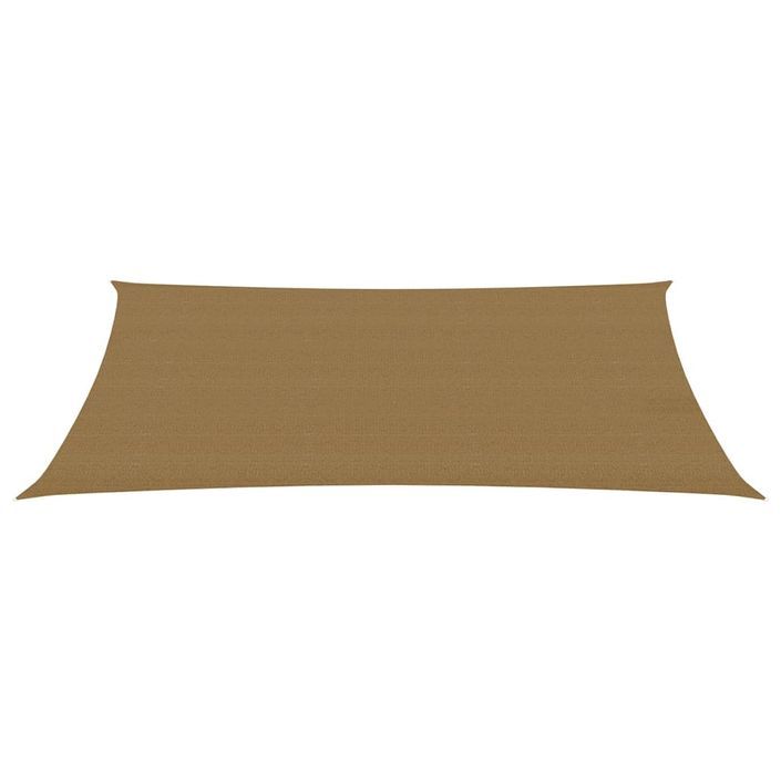 Voile d'ombrage 160 g/m² Taupe 2,5x4,5 m PEHD - Photo n°3