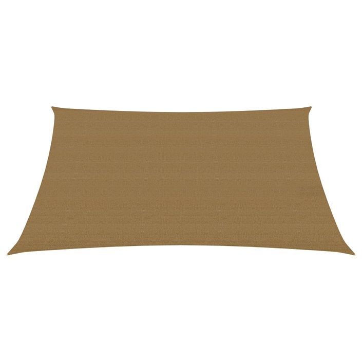 Voile d'ombrage 160 g/m² Taupe 2,5x4 m PEHD - Photo n°3