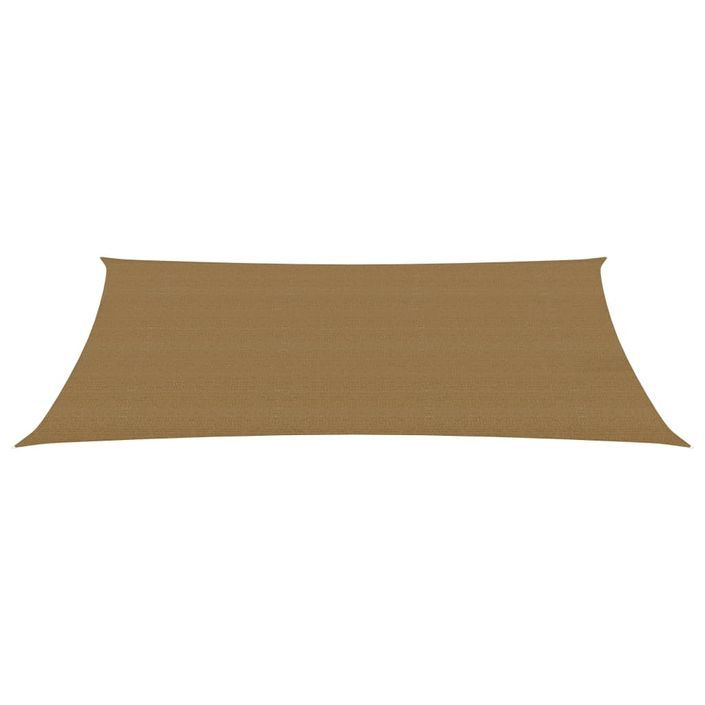 Voile d'ombrage 160 g/m² Taupe 2,5x5 m PEHD - Photo n°3