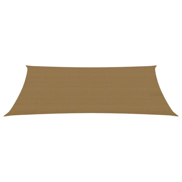 Voile d'ombrage 160 g/m² Taupe 2x4 m PEHD - Photo n°3