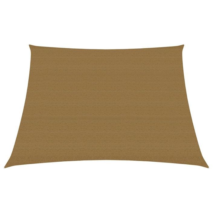 Voile d'ombrage 160 g/m² Taupe 3/4x2 m PEHD - Photo n°1