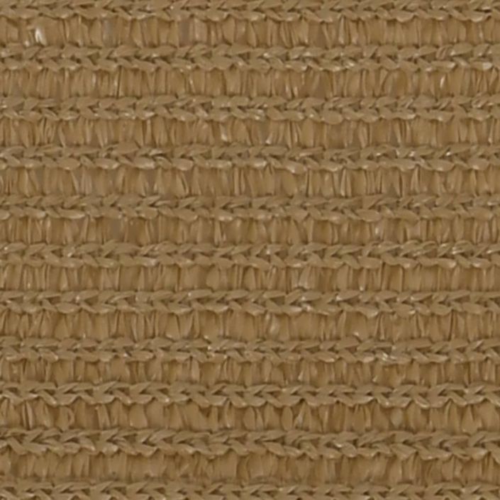 Voile d'ombrage 160 g/m² Taupe 5x7 m PEHD - Photo n°3