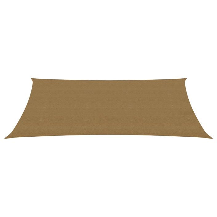 Voile d'ombrage 160 g/m² Taupe 6x8 m PEHD - Photo n°2