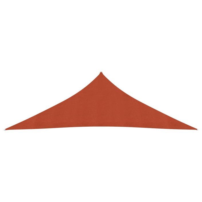 Voile d'ombrage 160 g/m² Terre cuite 2,5x2,5x3,5 m PEHD - Photo n°3