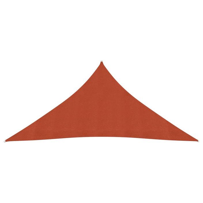 Voile d'ombrage 160 g/m² Terre cuite 4,5x4,5x4,5 m PEHD - Photo n°3