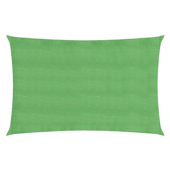 Voile d'ombrage 160 g/m² Vert clair 2x5 m PEHD - Photo n°1