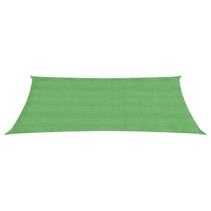 Voile d'ombrage 160 g/m² Vert clair 2x5 m PEHD - Photo n°3