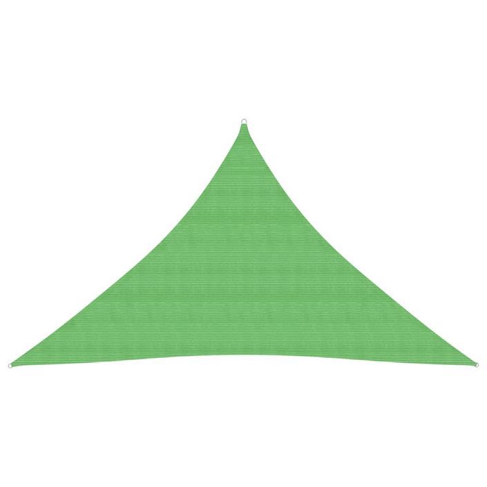 Voile d'ombrage 160 g/m² Vert clair 3,5x3,5x4,9 m PEHD - Photo n°1