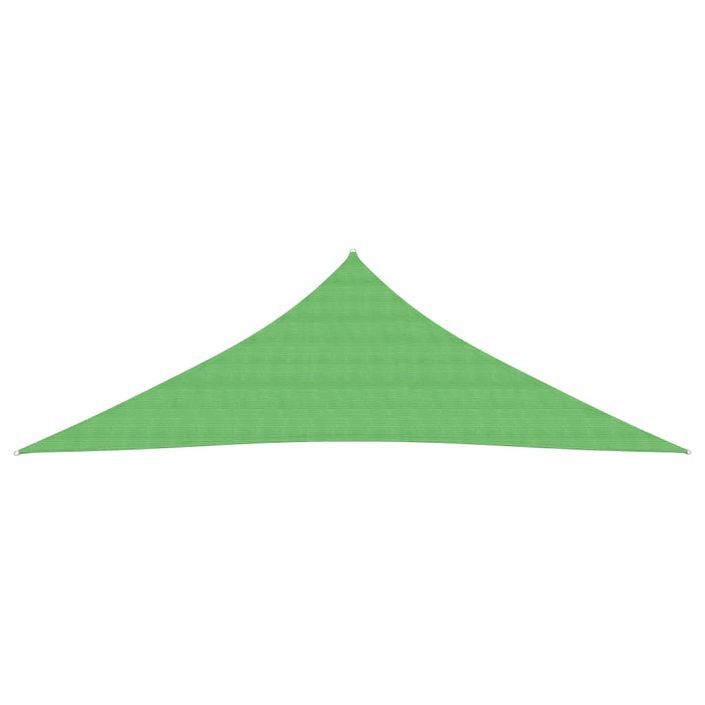 Voile d'ombrage 160 g/m² Vert clair 3,5x3,5x4,9 m PEHD - Photo n°3