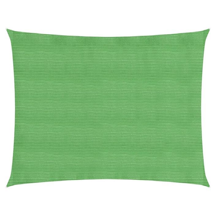 Voile d'ombrage 160 g/m² Vert clair 3,5x4,5 m PEHD - Photo n°1