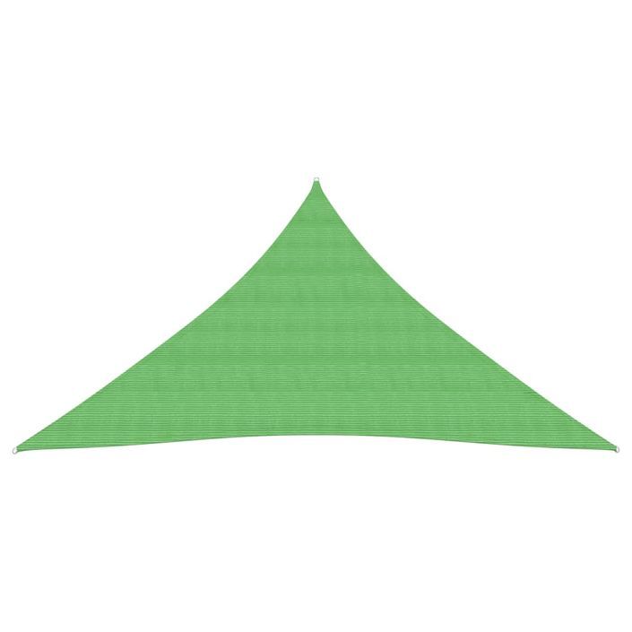 Voile d'ombrage 160 g/m² Vert clair 3x4x4 m PEHD - Photo n°3