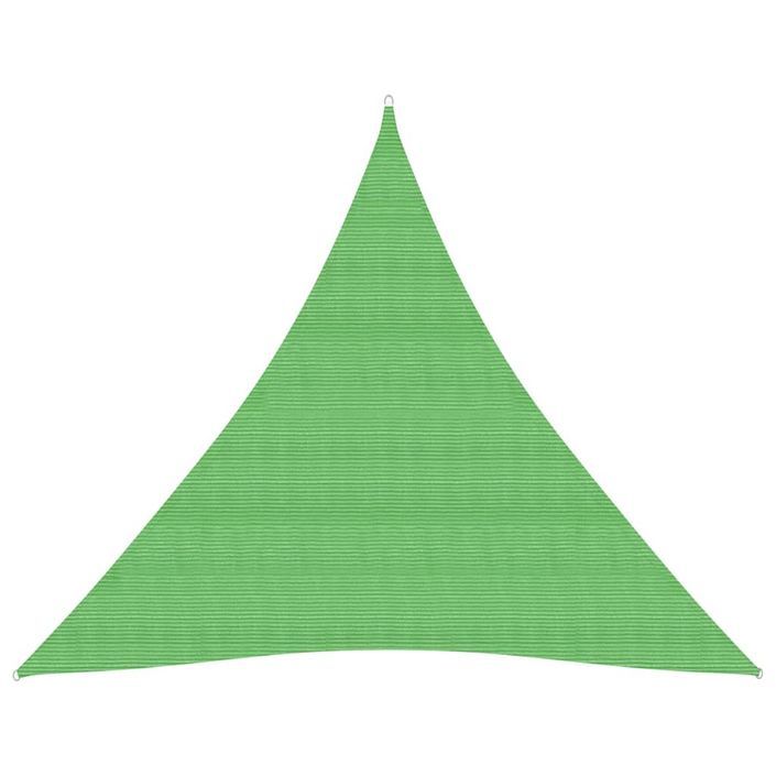 Voile d'ombrage 160 g/m² Vert clair 4,5x4,5x4,5 m PEHD - Photo n°1