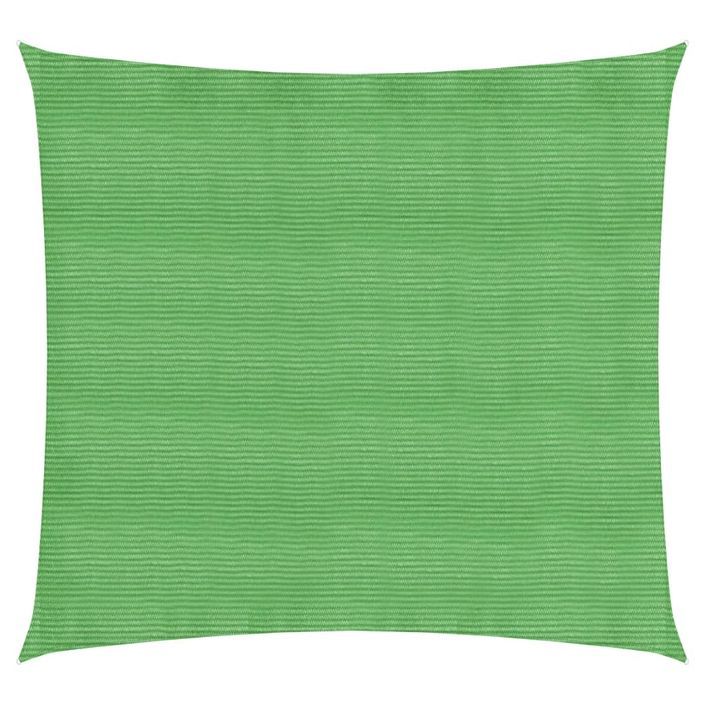 Voile d'ombrage 160 g/m² Vert clair 4x4 m PEHD - Photo n°1