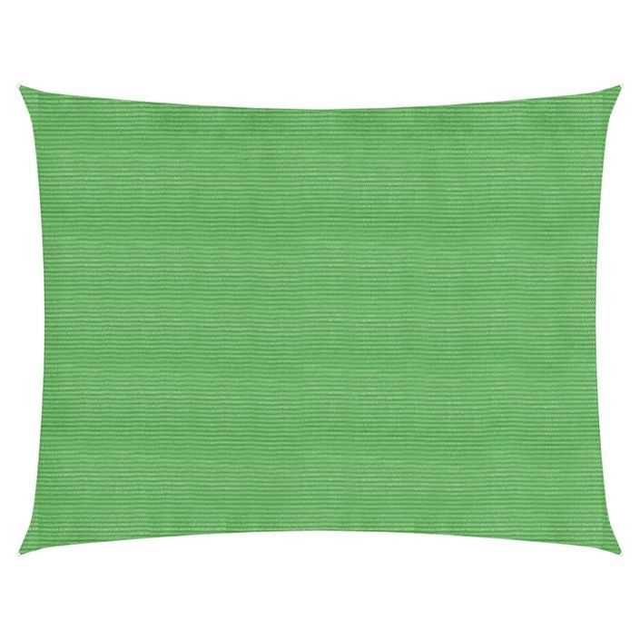 Voile d'ombrage 160 g/m² Vert clair 4x5 m PEHD - Photo n°1