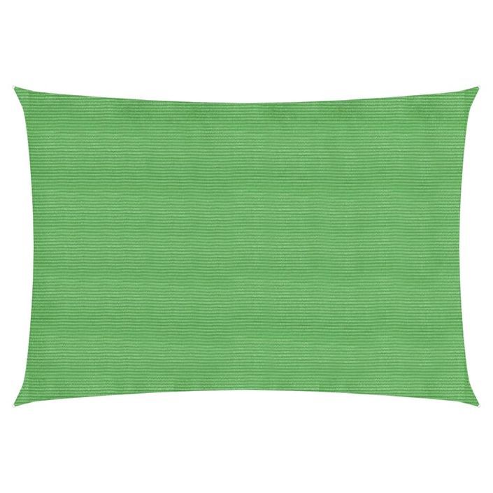 Voile d'ombrage 160 g/m² Vert clair 4x6 m PEHD - Photo n°1