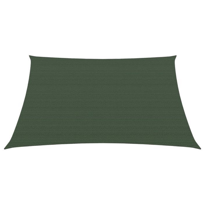 Voile d'ombrage 160 g/m² Vert foncé 2,5x2,5 m PEHD - Photo n°3