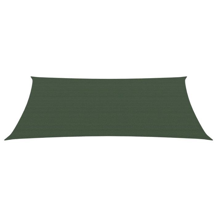 Voile d'ombrage 160 g/m² Vert foncé 2,5x3,5 m PEHD - Photo n°3