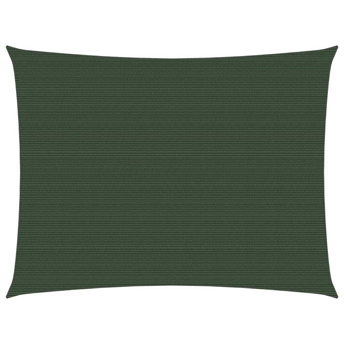 Voile d'ombrage 160 g/m² Vert foncé 2,5x3 m PEHD - Photo n°1