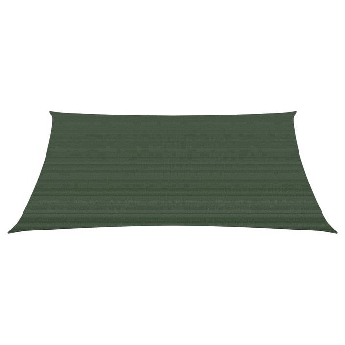 Voile d'ombrage 160 g/m² Vert foncé 2,5x3 m PEHD - Photo n°3