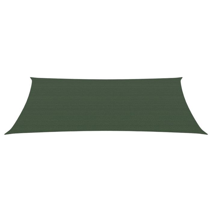 Voile d'ombrage 160 g/m² Vert foncé 2,5x5 m PEHD - Photo n°3