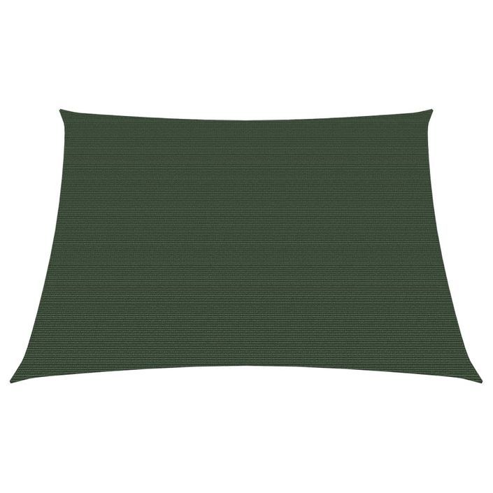 Voile d'ombrage 160 g/m² Vert foncé 3/4x2 m PEHD - Photo n°1