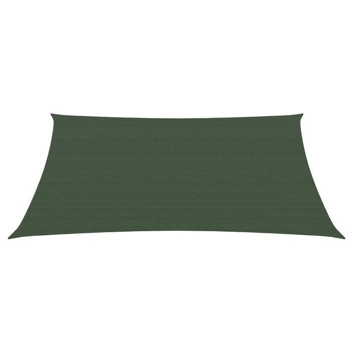 Voile d'ombrage 160 g/m² Vert foncé 3/4x3 m PEHD - Photo n°1