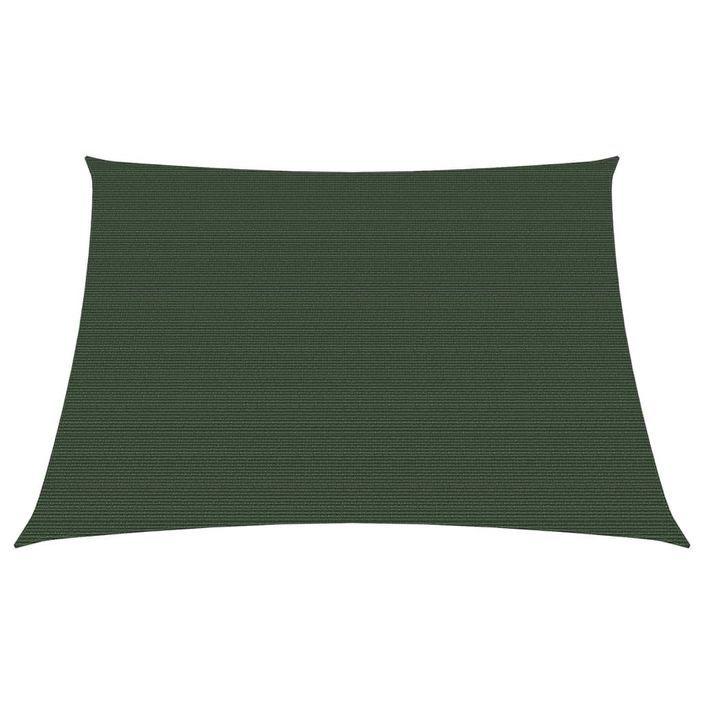 Voile d'ombrage 160 g/m² Vert foncé 3/4x3 m PEHD - Photo n°4