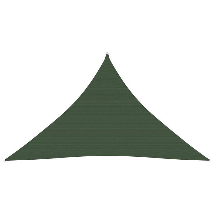 Voile d'ombrage 160 g/m² Vert foncé 3,5x3,5x4,9 m PEHD - Photo n°1