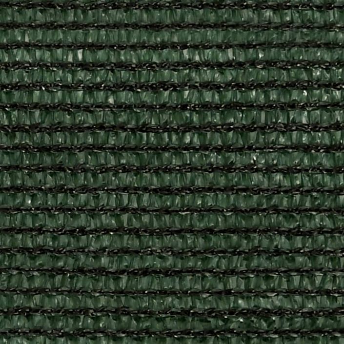 Voile d'ombrage 160 g/m² Vert foncé 3x4x4 m PEHD - Photo n°2