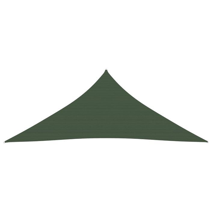 Voile d'ombrage 160 g/m² Vert foncé 3x4x4 m PEHD - Photo n°3