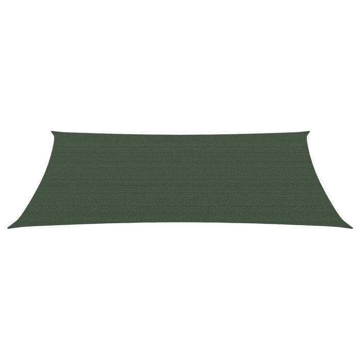 Voile d'ombrage 160 g/m² Vert foncé 3x6 m PEHD - Photo n°3