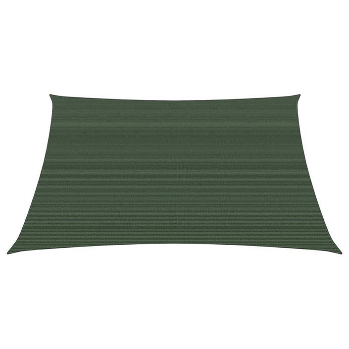 Voile d'ombrage 160 g/m² Vert foncé 4,5x4,5 m PEHD - Photo n°3