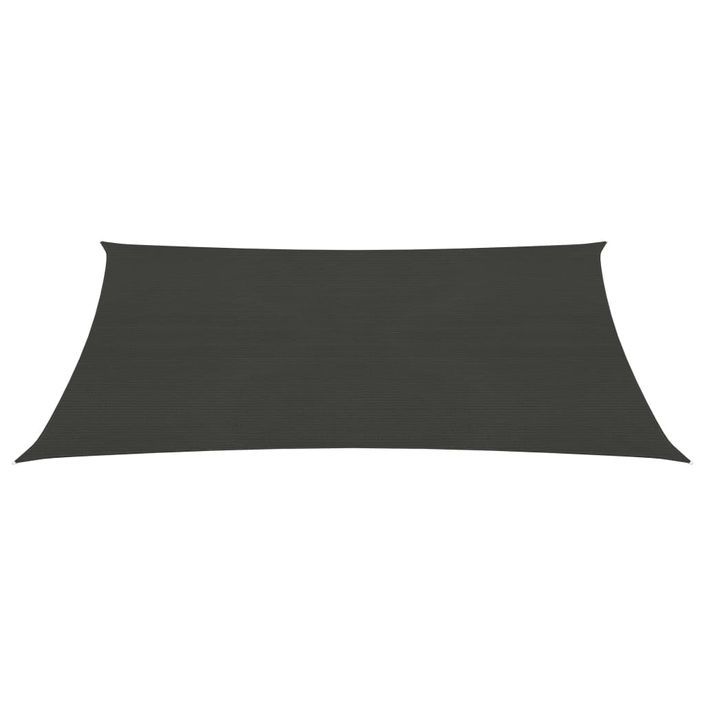 Voile d'ombrage PEHD 2x3,5 m Anthracite - Photo n°3