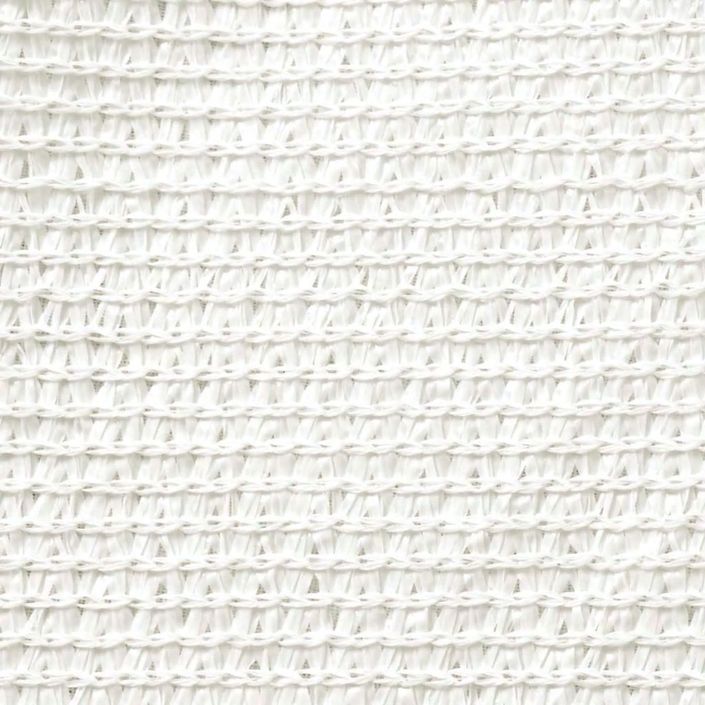 Voile d'ombrage PEHD Rectangulaire 2 x 4 m Blanc - Photo n°2