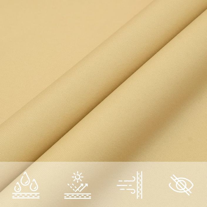 Voile d'ombrage sable 3x2 m 100 % polyester oxford - Photo n°8