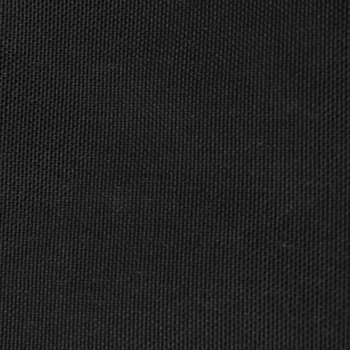 Voile de parasol Tissu Oxford carré 2,5x2,5 m Noir - Photo n°2